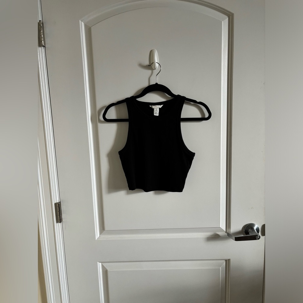 H&M Cropped Black Tank
